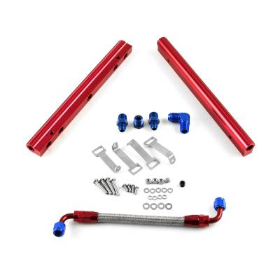 Speedmaster - Speedmaster PCE137.1004 Billet Alu. Fuel Injector Rail Kit for Chevy BBC