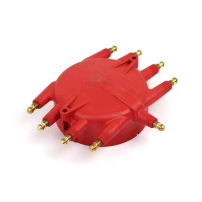 Speedmaster - Speedmaster PCE371.1034 Male/HEI Screw-Down Flathead Crab Distributor Cap Red