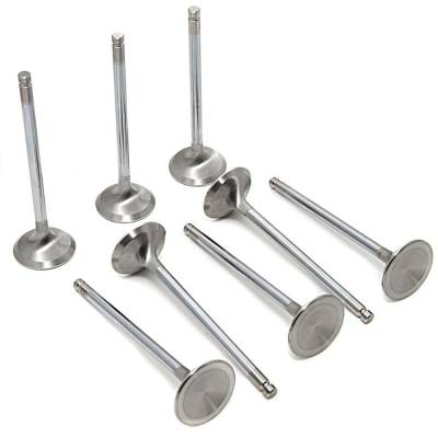 GSC Power-Division - GSC Power Division 2053-12 Exhaust Valve Chrome Polished Super Alloy 12Pc