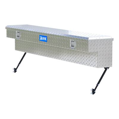 UWS - UWS EC30131-MK2 Bright Aluminum 72" Truck Side Tool Box w/Space-Saving Legs