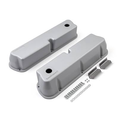 Speedmaster - Speedmaster 1-314-004-02 Aluminum Valve Covers Silver for Ford SB Windsor