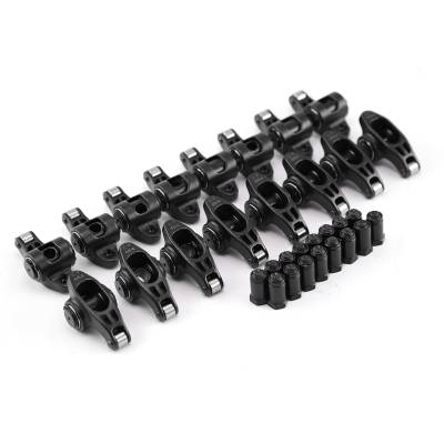 Speedmaster - Speedmaster PCE261.1160 Chevy SBC 350 1.5 3/8 Ultra Black Chromoly Rocker Arms