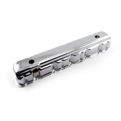 Speedmaster - Speedmaster PCE314.1039 Chevy 194 230 250 293 62-74 Chrome Stl Valve Cover Short