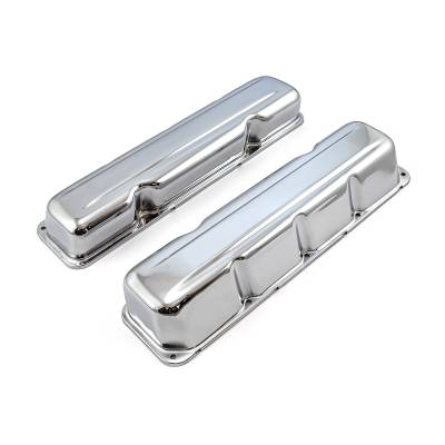 Speedmaster - Speedmaster PCE314.1036 Chrome Steel Valve Covers for 68-79 AMC 304 360 390 401