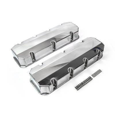 Speedmaster - Speedmaster PCE314.1111.02 Fab Valve Covers Pol Tall w/o Hole for Chevy BBC