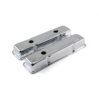 Speedmaster - Speedmaster PCE314.1057 Chevy SBC 350 Stock Style Chrome Steel VC Short Baffled