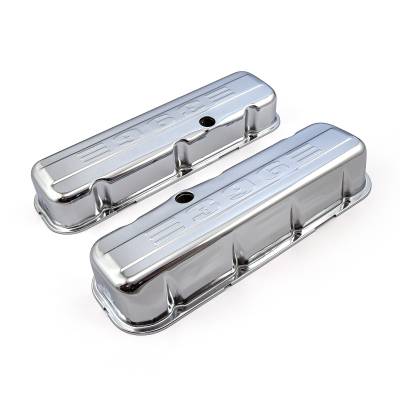 Speedmaster - Speedmaster PCE314.1004.04 Chevy BBC 454 Chrome 396 Stamped Valve Cover Tall