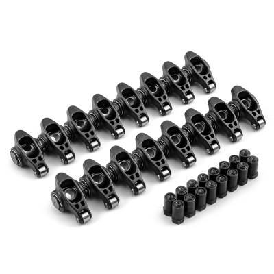 Speedmaster - Speedmaster PCE261.1163 Chevy SBC 350 1.6 7/16 Ultra Black Chromoly Rocker Arms