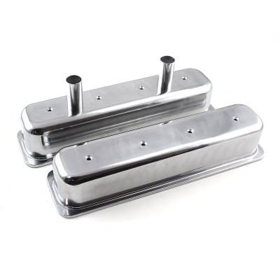 Speedmaster - Speedmaster PCE314.1026 Chevy SBC 350 Center Bolt Polished Alum Valve Cover Tall