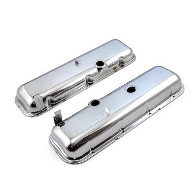 Speedmaster - Speedmaster PCE314.1055 Chevy BBC 454 Chrome Valve Cover Short Baffled