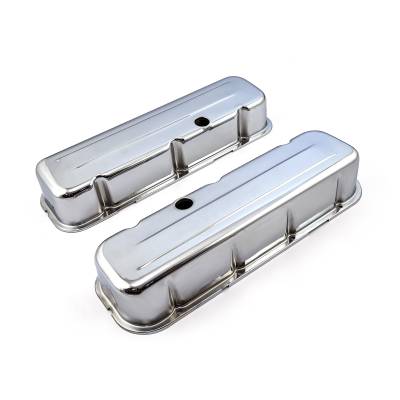Speedmaster - Speedmaster PCE314.1004.02 Chevy BBC 454 Chrome Steel Valve Cover Tall