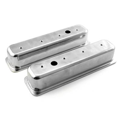 Speedmaster - Speedmaster PCE314.1075.01 Chevy SBC 350 Center Bolt Polished Alum Plain VC Tall