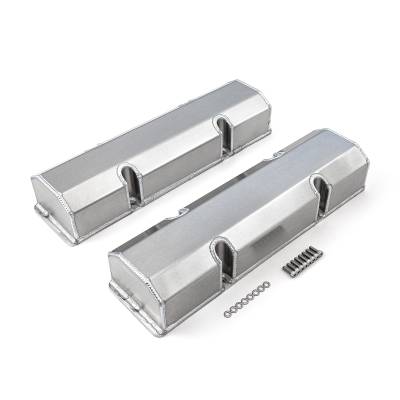 Speedmaster - Speedmaster PCE314.1101.02 Fabricated Valve Covers Satin Tall for Chevy SBC 350