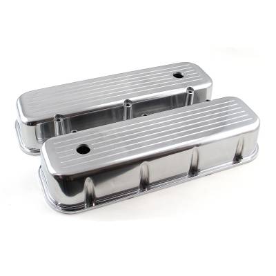 Speedmaster - Speedmaster PCE314.1028.06 Chevy BBC 454 Polished Ball Milled Valve Cover Tall