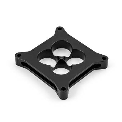 Speedmaster - Speedmaster PCE120.1008.02 1" 4150 CNC Carb Spacer Square Bore 4 Port Black