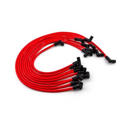 Speedmaster - Speedmaster PCE390.1012.03 90-DEG Under Covers Male Red Spark Plug Wires Chevy