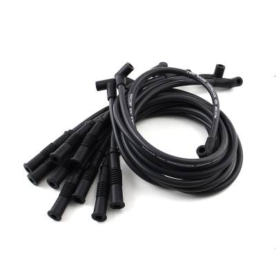 Speedmaster - Speedmaster PCE390.1024.01 90-DEG To Straight Male Blk Spark Plug Wires for Ford