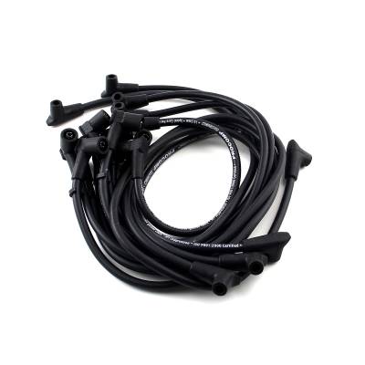 Speedmaster - Speedmaster PCE390.1003.01 90-DEG Over Covers Female Blk Spark Plug Wires Chevy