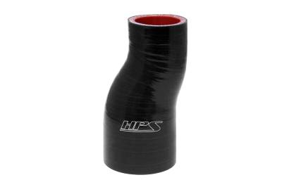 HPS Performance - HPS HTSOR-200-225-L6-BLK Silicone Offset Reducer Hose 2"-2-1/4" x 6" Black
