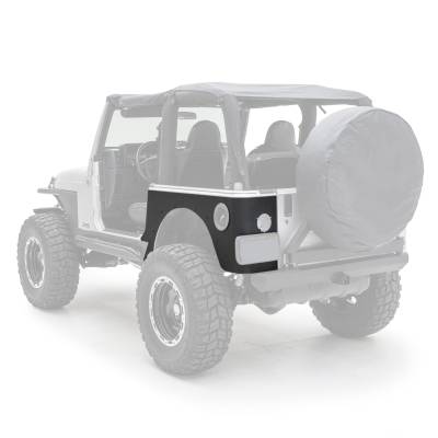 Smittybilt - Smittybilt 76874 XRC Rear Corner Guards Black for 97-06 Jeep Wrangler TJ