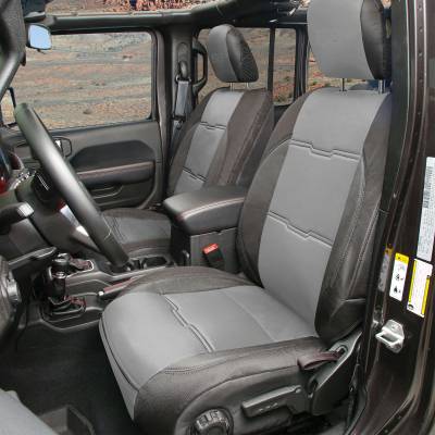 Smittybilt - Smittybilt 577122 Neoprene Seat Cover Front/Rear Charcoal for 18-26 Wrangler JL