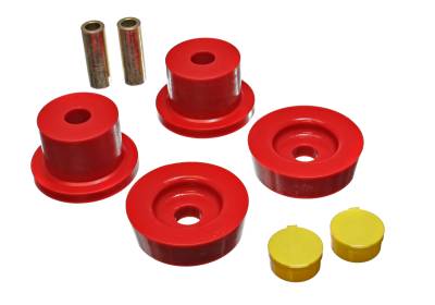 Energy Suspension - Energy Suspension 11.4101R Differential Carrier Bushing Set Rear Poly Red