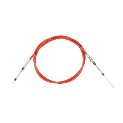 B&M - B&M 80834 Super Duty Race Shifter Cable 8' Eyelet/Threaded Red