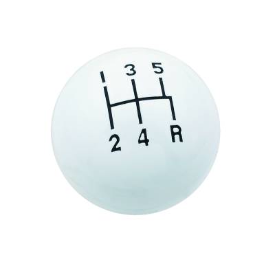 Mr Gasket - Mr Gasket 9619 Shift Knob Universal 5 Speed White 3/8" 16 UNC Thread