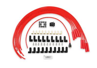 ACCEL - ACCEL 5040R Super Stock Spark Plug Wire Set 8mm Red w/Red Straight Boots