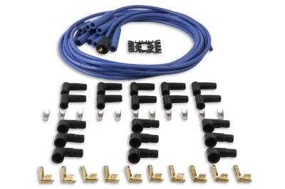 ACCEL - ACCEL 4040B Super Stock Spark Plug Wire Set 8mm Blue w/Blue Straight Boots