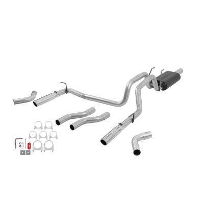 Flowmaster - Flowmaster 17424 American Thunder Cat-Back Exhaust System Aluminized