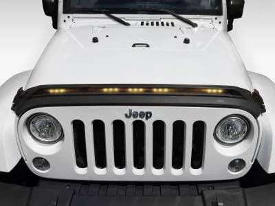 Auto Ventshade AVS - Auto VentShade 753060 LightShield Hood Protector for 07-18 Jeep Wrangler JK