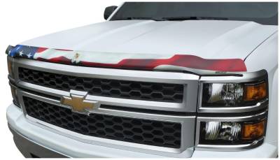 Stampede - Stampede 2050-30 Vigilante Premium Hood Protector American Flag w/Eagle Chevy
