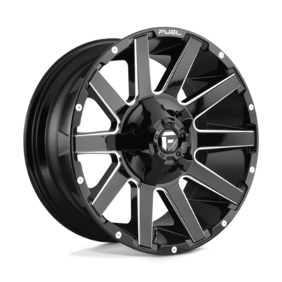 Fuel 1PC - Fuel Off Road D61520901757 D615 CONTRA 20x9 8x170 20mm Gloss Black & Machined