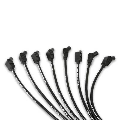 Taylor Cable - Taylor Cable 70052 8mm Pro Wire Spark Plug Wire Set 135-DEG Black Universal