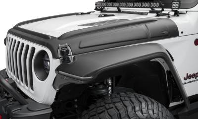 Bushwacker - Bushwacker Trail Armor Hood Stone Guard Kit Black for Jeep JK 14129
