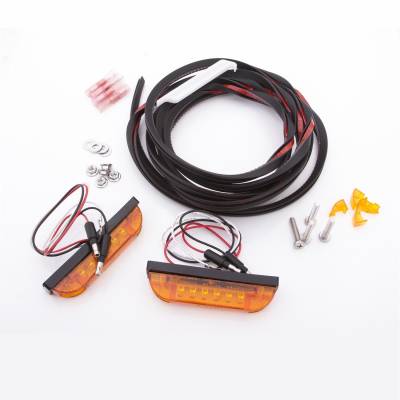 Bushwacker - Bushwacker PK1-LT1-0003 LED Flat Flare Side Marker Light Kit 3 Wire