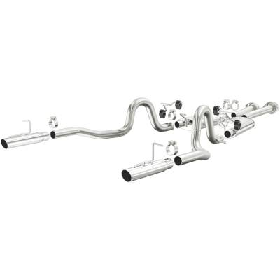MagnaFlow Exhaust Products - MagnaFlow 15630 Street Series Stainless Cat-Back System for 86-93 Mustang