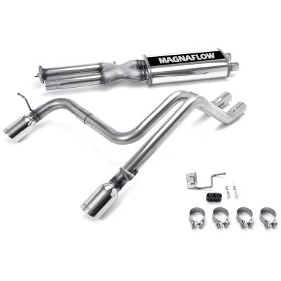 MagnaFlow Exhaust Products - MagnaFlow 16673 Street Series Stainless Cat-Back System for 03-06 Hummer H2