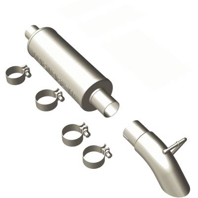 MagnaFlow Exhaust Products - MagnaFlow 17125 Off Road Pro Series Gas Stainless Cat-Back for 97-99 Wrangler