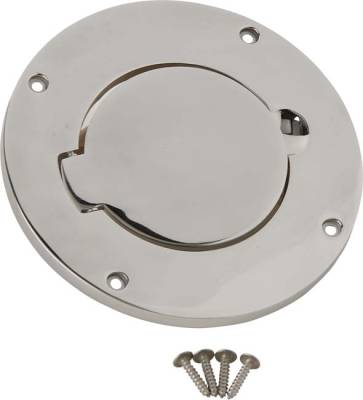 Kentrol - Kentrol 30553 Polished Billet Style Gas Hatch for 97-06 Jeep Wrangler TJ