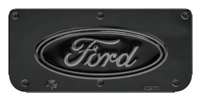 Gatorback - Gatorback Replacement 14" Mud Flap Plate Gunmetal Ford Oval Logo GM755820