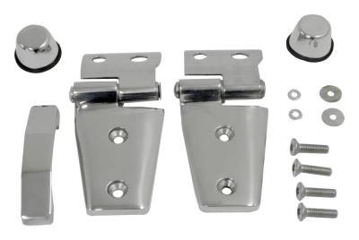 RT Offroad - RT Offroad RT34076 Left/Right Stainless Hood Kit for 07-18 Jeep Wrangler JK