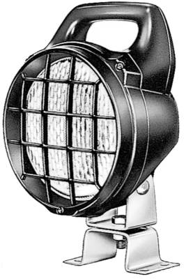 Hella - HELLA H15470011 Matador Halogen Work Lamp w/Grille & Switch CR 24V