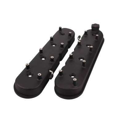 Top Street Performance - Top Street Performance JM8082-1BK Valve Covers w/Coil Mounts LS Black
