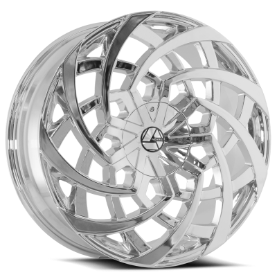 Azara - Azara Wheel AZA-521 28x9.5 BLANK 15mm Chrome AZA-5212895BLANK+15C