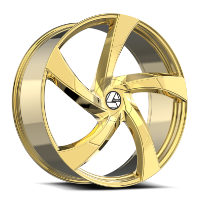 Azara - Azara Wheel AZA-524 22x9.5 5x115 5x120 15mm Gold AZA-52422953915NG