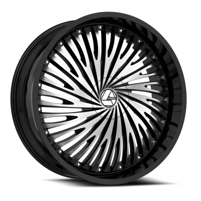 Azara - Azara Wheel AZA-526 18x8 5x112/4.5 35mm Gloss Black & Machined AZA-5261883635BM