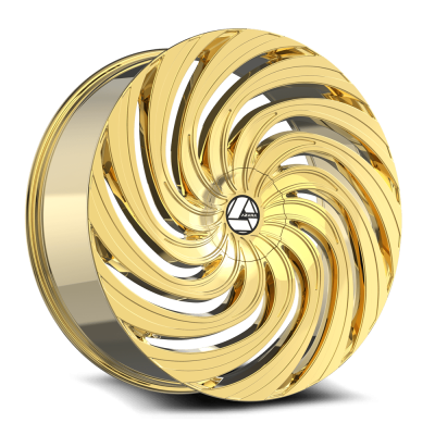 Azara - Azara Wheel AZA-535 24x9 BLANK 15mm Gold AZA-535249BL15NG