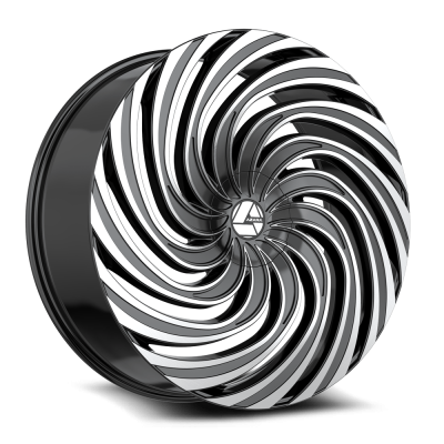 Azara - Azara Wheel AZA-535 30x9.5 BLANK 15mm Gloss Black & Machined AZA-5353095BL15BM